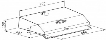 Hota Clasica ST2 Maro 2 motoare -90cm- Pyramis 065029901. Poza 2