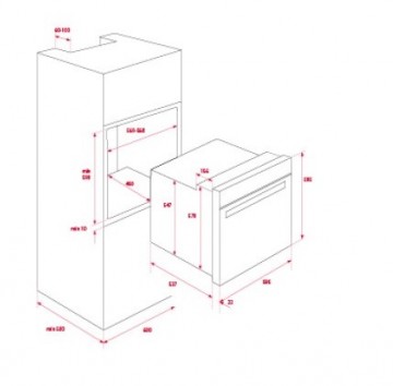 Poza Cuptor incorporabil electric Teka WISH HLB 840 WHITE, 9 functii, HydroClean