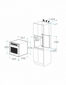 Poza Cuptor electric Pyramis 60IN 80202 BLACK 202300047