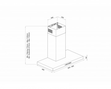 Poza Hota decorativa Pyramis LEVE 90cm 202200103