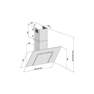 Poza Hota Decorativa Pyramis SQUARE Sticla Gri 3423