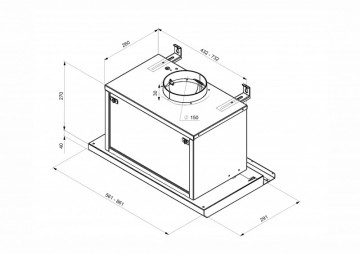 Hota design Pyramis MAGNIFICA, TLC 90cm,703mc/h, Control electronic, Inox Pyramis 100540189. Poza 4