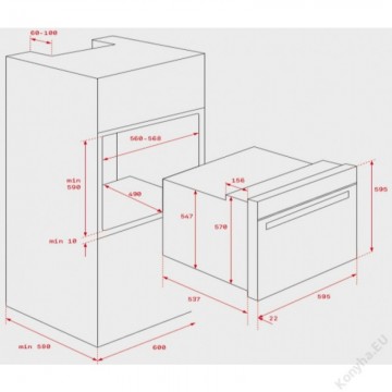 Poza Cuptor incorporabil TEKA HSB 635 P, Electric, 70 l, Autocuratare pirolitica, Dual Clean, 8 functii, Grill, Clasa A+, Inox