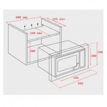 Poza Cuptor cu microunde incorporabil Teka MS 620 BIS 40584010, 20 L, inox antipata