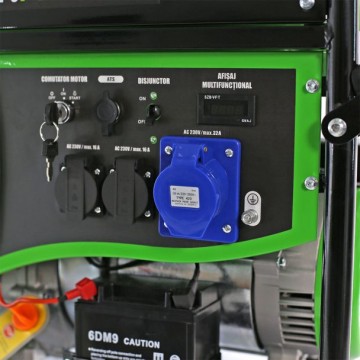 Poza Generator de curent pe benzina Greenfield G-EC11000PEW-C, portabil, 230V, 9.2 kVA, pornire electrica