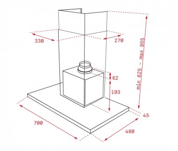 Poza Hota Teka DSH 785, 70 cm