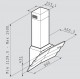 Hota Design  INTENSO, 90 cm, 553mc/h, Butoane electronice, Inox Pyramis 065013101. Poza 2