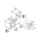 Poza Set cuptor si plita Rustic Pyramis 8071 SQ Ivory 202300029